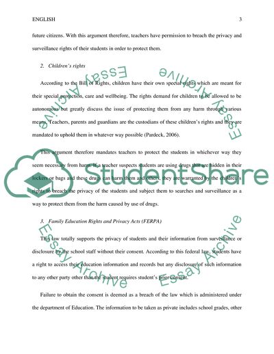 Decisions by the Supreme Court on Cases of Student Search and Privacy Violation