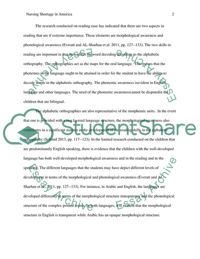 Nursing Shortage in America