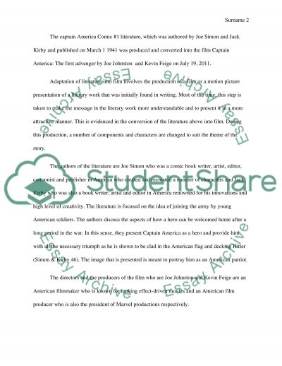 Adaptations of film and literature essay