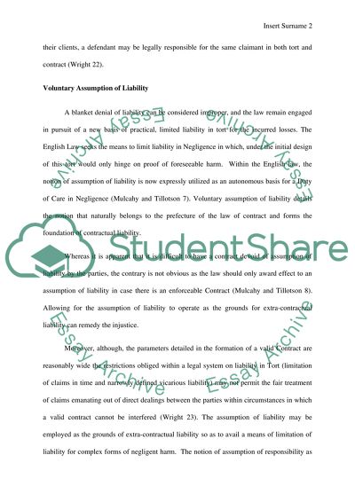 Is the Current State of the Law Satisfactory in the Way It Deals With the Right to Claim in Tort