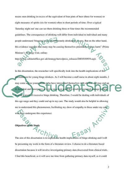 What are the health implications of binge drinking for younger people aged 15-25