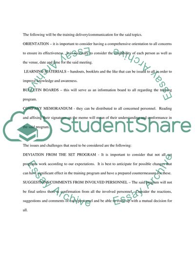 The comprehensive management training program of NL&C