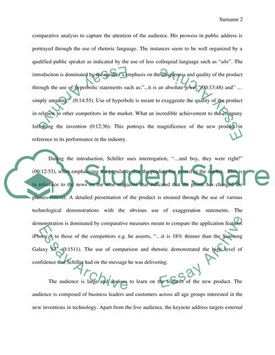 A Rhetorical Analysis of The Video of The New iPhone 5s Keynotes