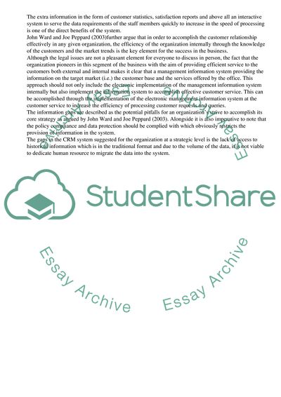 Suggested Improvements to the Information Strategy