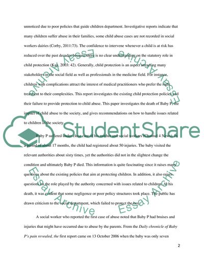 Safeguarding Babies and Children