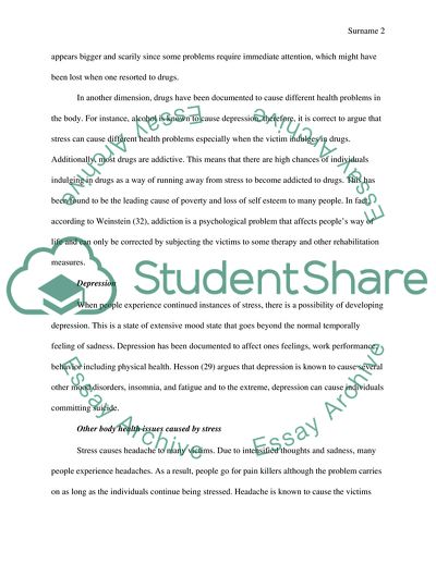 Stress and Its Effects on Our Health