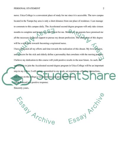 Idea of becoming a nurse