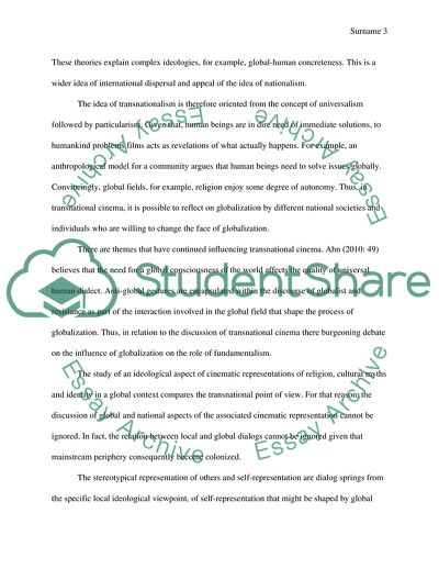 The Meanings of the Term Transnational Cinema, As Well As Its Associated Terms