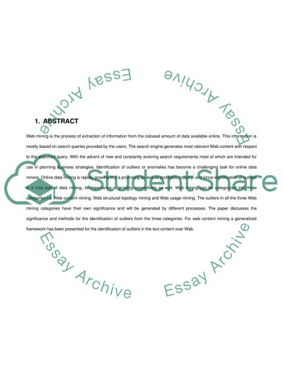 Generalized Framework For Mining Web Content Outliers
