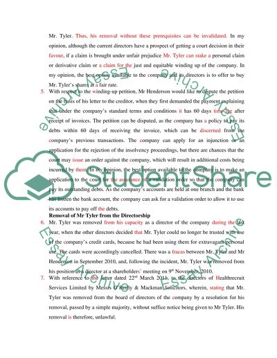 Analysis and Consideration of the Court Case Against the Director of the Company