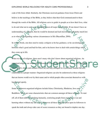 Exploring World Religions For Health Care Professionals