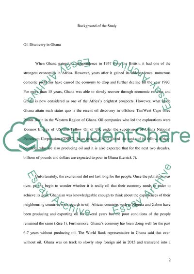 Oil Discovery and its effect on democratic growth in Ghana