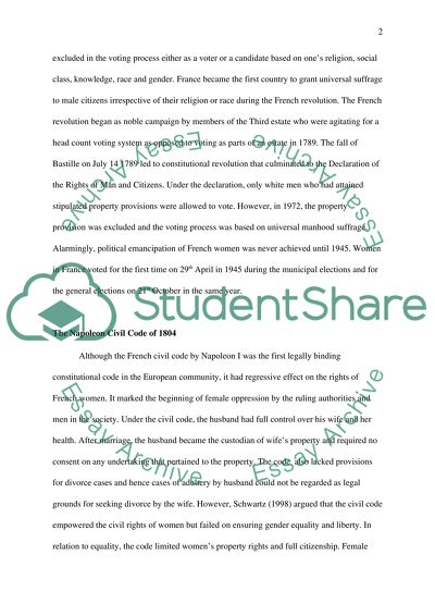 Reasons for Delay in the Introduction of Universal Suffrage in France