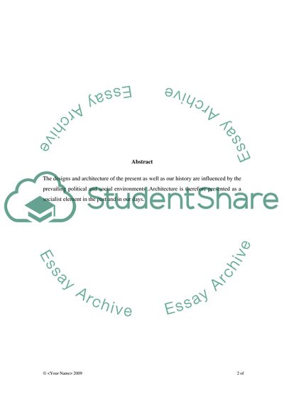 Architecture Change by Social Environments