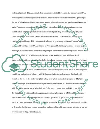 DNA Profiling and the Related Ethical and Personal Issues