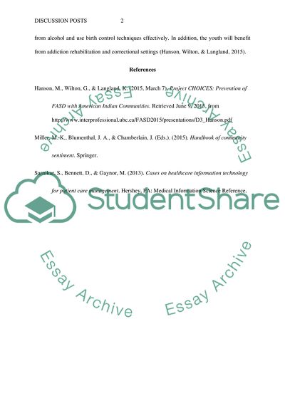 Discussion Posts About Type II Diabetes And FASD