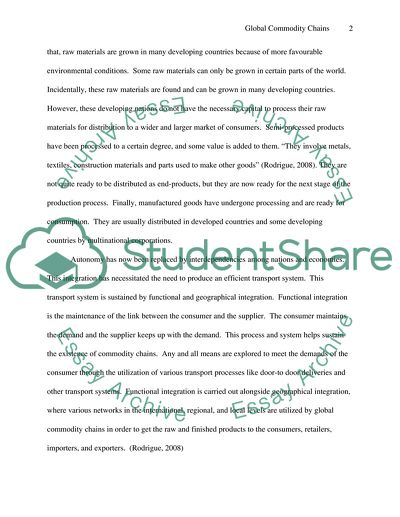 Global Commodity Chains