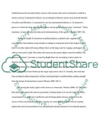 Assassinations in International Relations