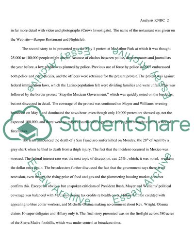 The Impression of KNBC Channel 4