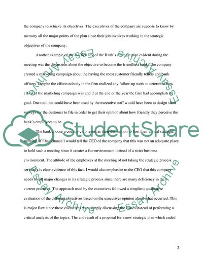 Case Study SECOND NATIONAL BANK