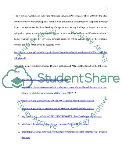 Data Collection for Subprime Mortgages for a dissertation