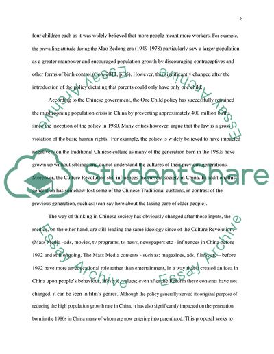 The Impact of One-child Policy on Generation Born in the 1980s in China