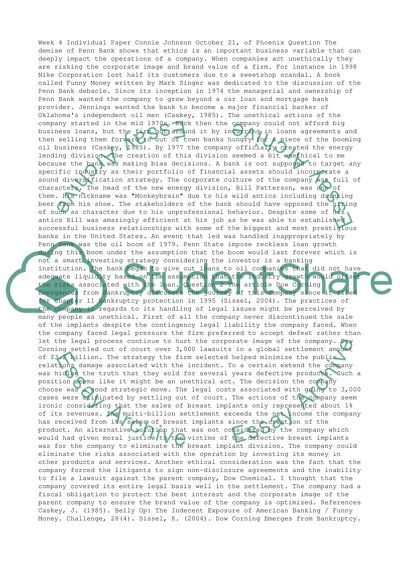 The demise of Penn Bank shows that ethics is an important business variable