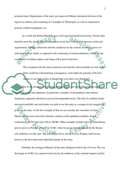 Growth and Strengthening of Roman Civilization