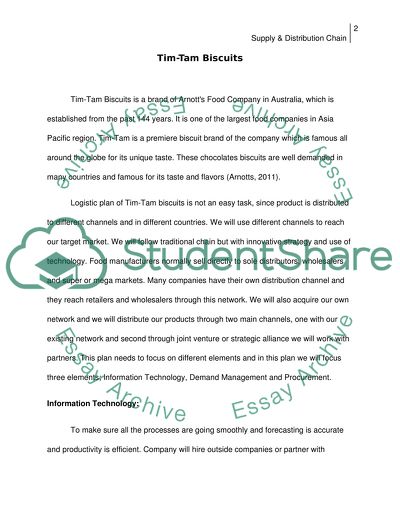 Supply & Distribution Chain