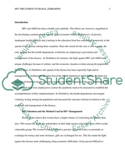 HIV Treatment in Rural Zimbabwe