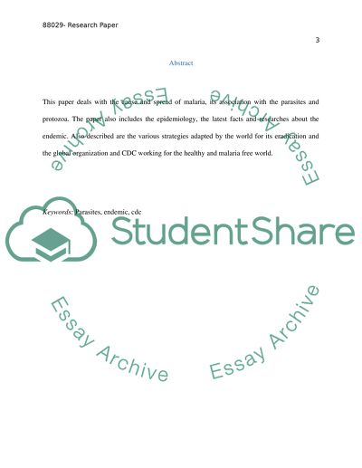 How Parasites Affect the Spread of Malaria