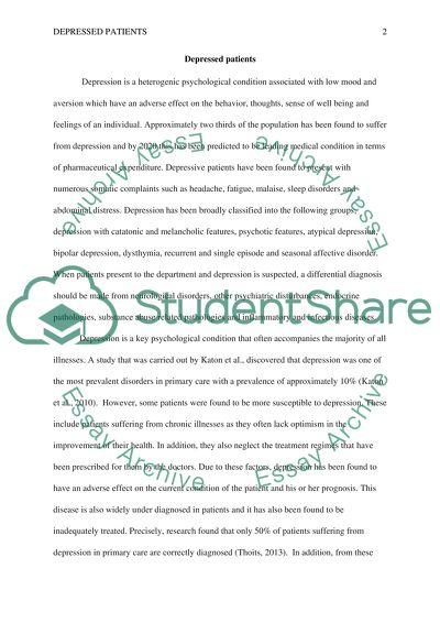 Nurses Work with Depressed Patients Almost Daily