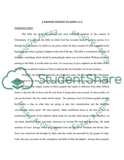 Scalar Meanings of the Prologue of Johns Gospel in the New Testament