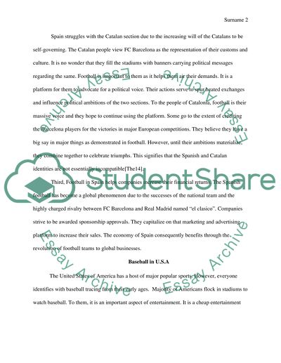 Why is sports so important for the people of a number of countries in the world