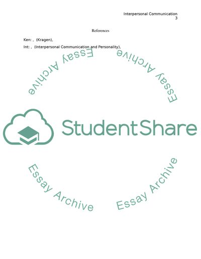 Characteristic of Interpersonal Communication