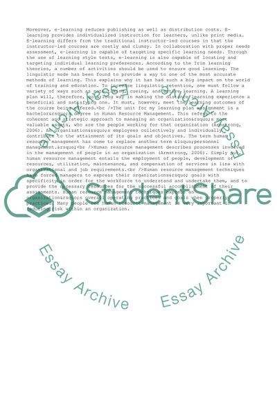 Enhancing the Learning Process