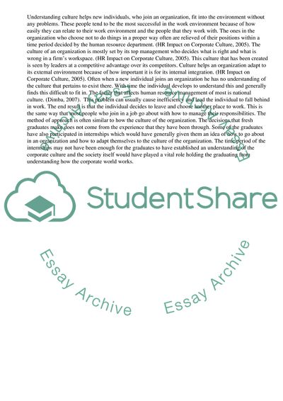 The Influence of Cultural Knowledge in Human Resource Management