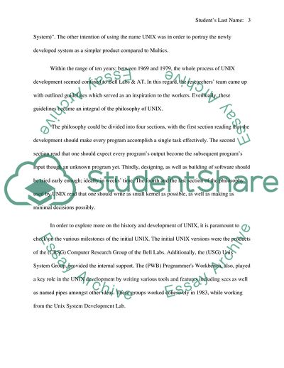 Development and History of Unix and Linux