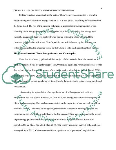 The Position of China on Energy and Environmental Sustainability Scale