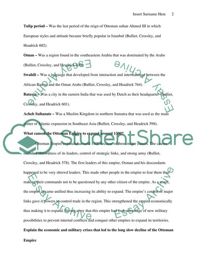 World Civilizations II (since 1500)