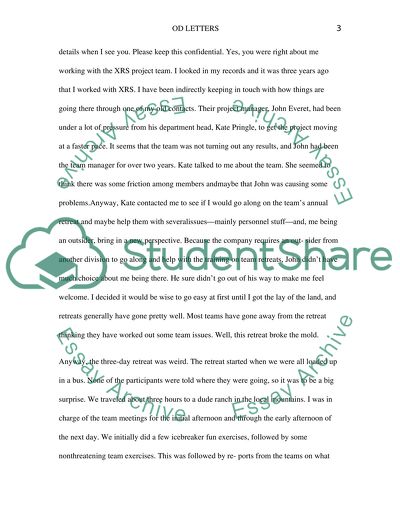 Case Analysis of OD Letter