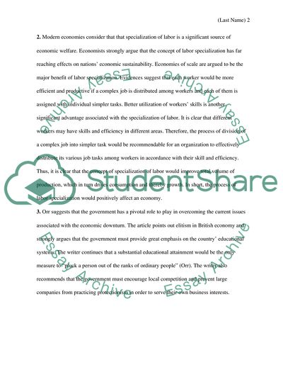 Essay about the article artisan markets are lovely- but they aint going to save the economy