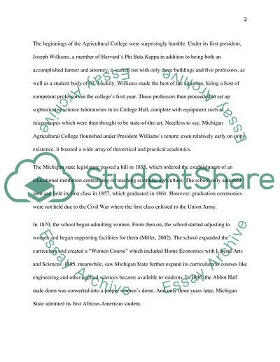 Michigan Agricultural College: A Dream Fulfilled