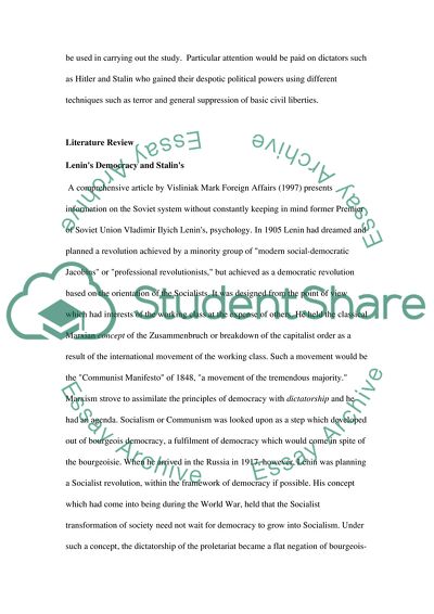 How to Become a Dictator