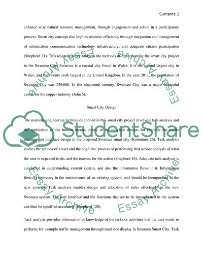 Potential Smart City Project in Swansea