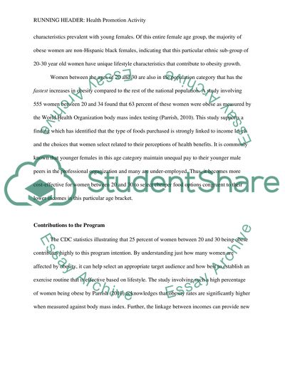 Health Promotion Activity