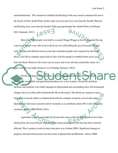 THE 2012 FLOODING IN SOUTH AUSTRALIA