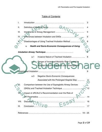 UK Paramedics and Pre-hospital Intubation