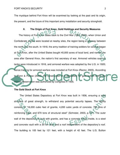 The Origin of Fort Knox, Gold Holdings and Security Measures