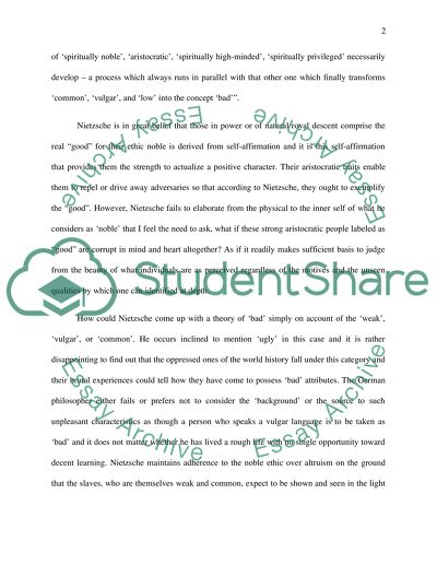 Nietzsches Genealogy of Morals